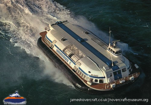 Vosper-Thornycroft VT1 in service -   (submitted by The <a href='http://www.hovercraft-museum.org/' target='_blank'>Hovercraft Museum Trust</a>).